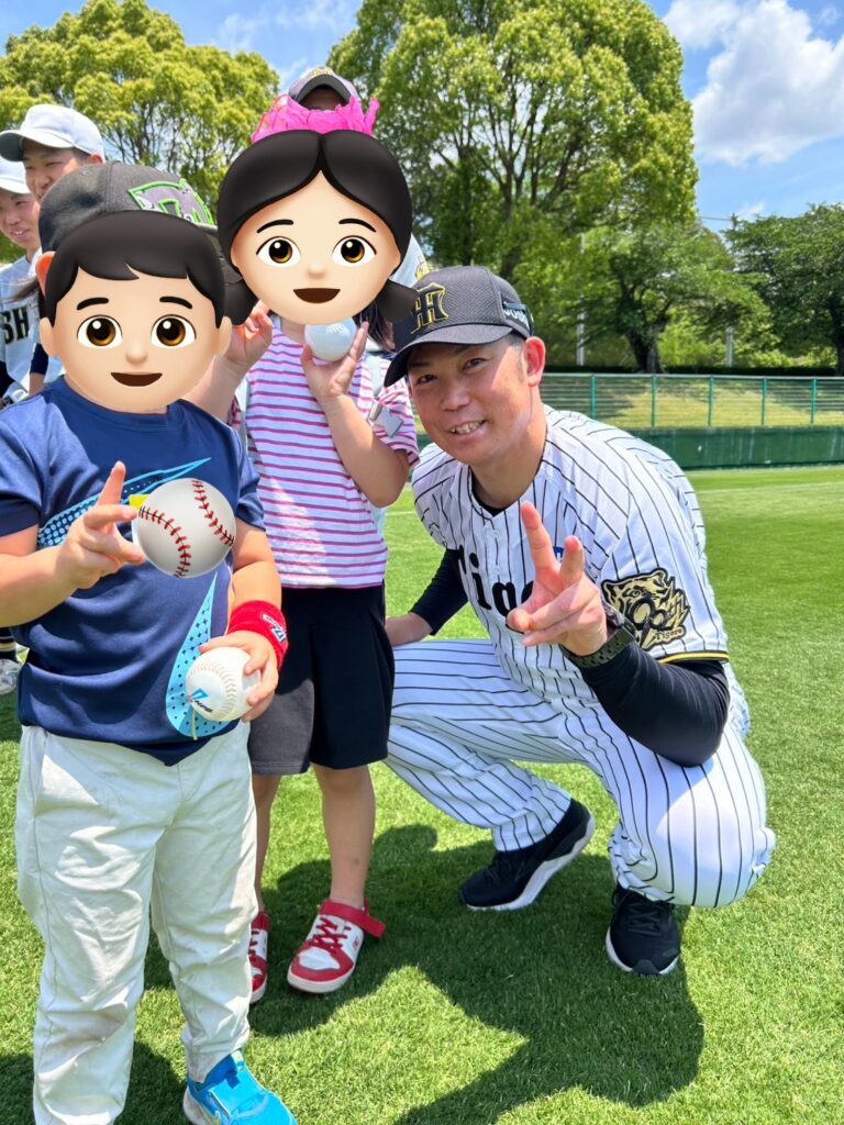 岩田さんと写真
元阪神タイガース